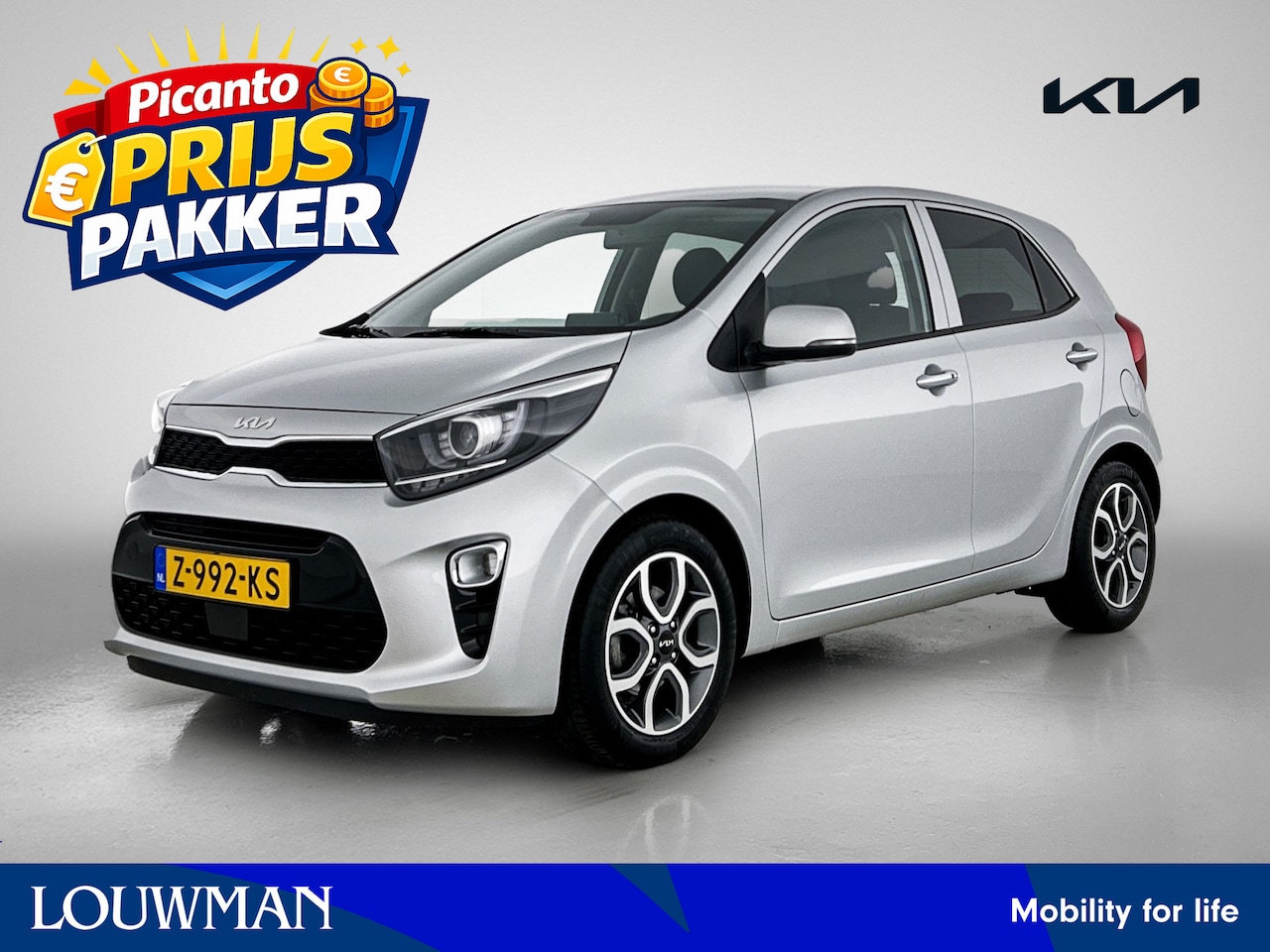 Kia Picanto - 1.0 DPi DynamicPlusLine Navigatie | Climate Control | Cruise Control | Apple Carplay actie - AutoWereld.nl