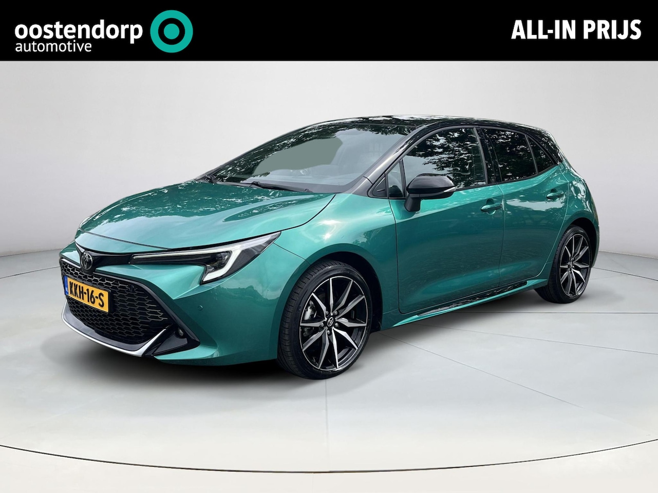 Toyota Corolla - Hybrid 140 GR Sport | Super green met zwart dak | Carplay | Parkeersensoren | 18 inch LM-v - AutoWereld.nl