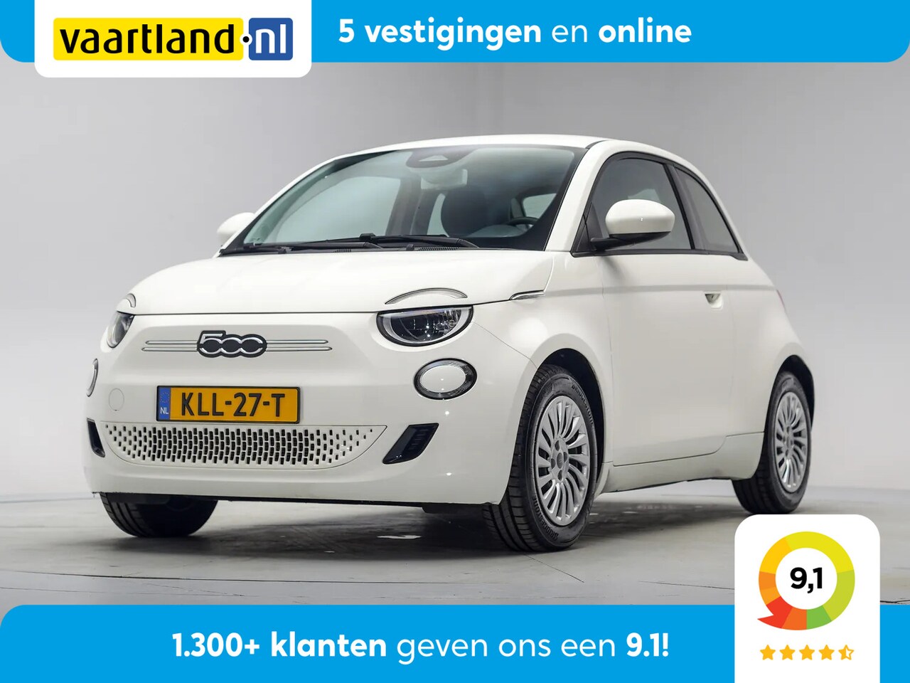 Fiat 500e - 24kwh 3-Fase [ Virtual Cockpit Cruise control Lane assist ] - AutoWereld.nl