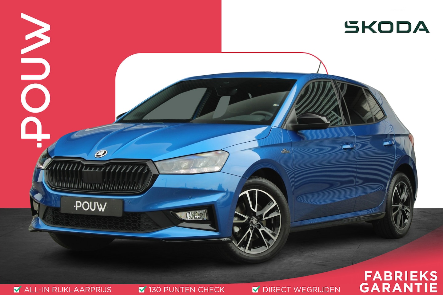 Skoda Fabia - 1.0 TSI 115pk DSG Monte Carlo | Cruise Control Adaptief | Stoelverwarming | Camera | Apple - AutoWereld.nl