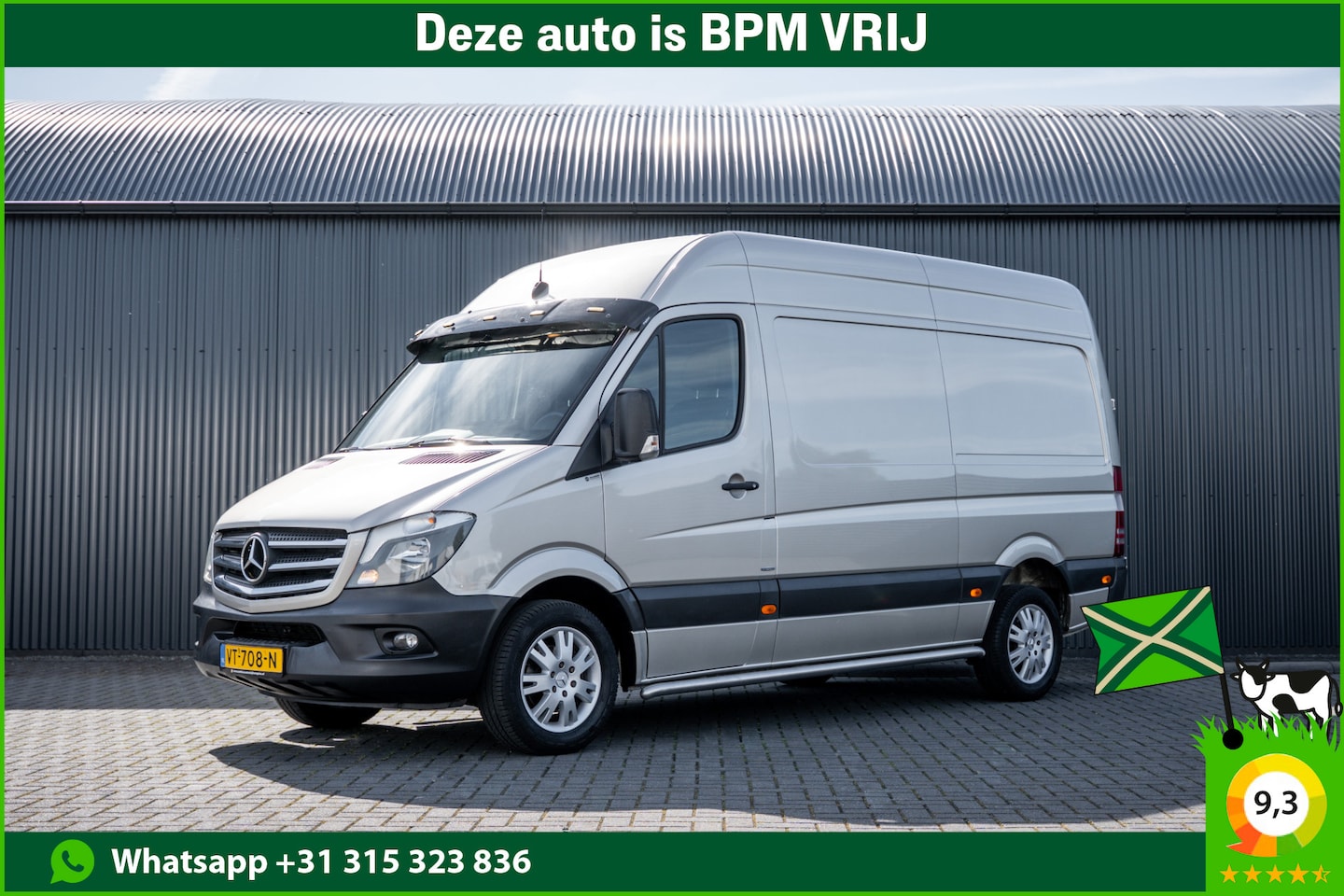 Mercedes-Benz Sprinter - 319 CDI 3.0L V6 | 190 PK | Euro 6 | 3-Zits | Automaat | Cruise | Airco | 3.5T Trekgewicht - AutoWereld.nl