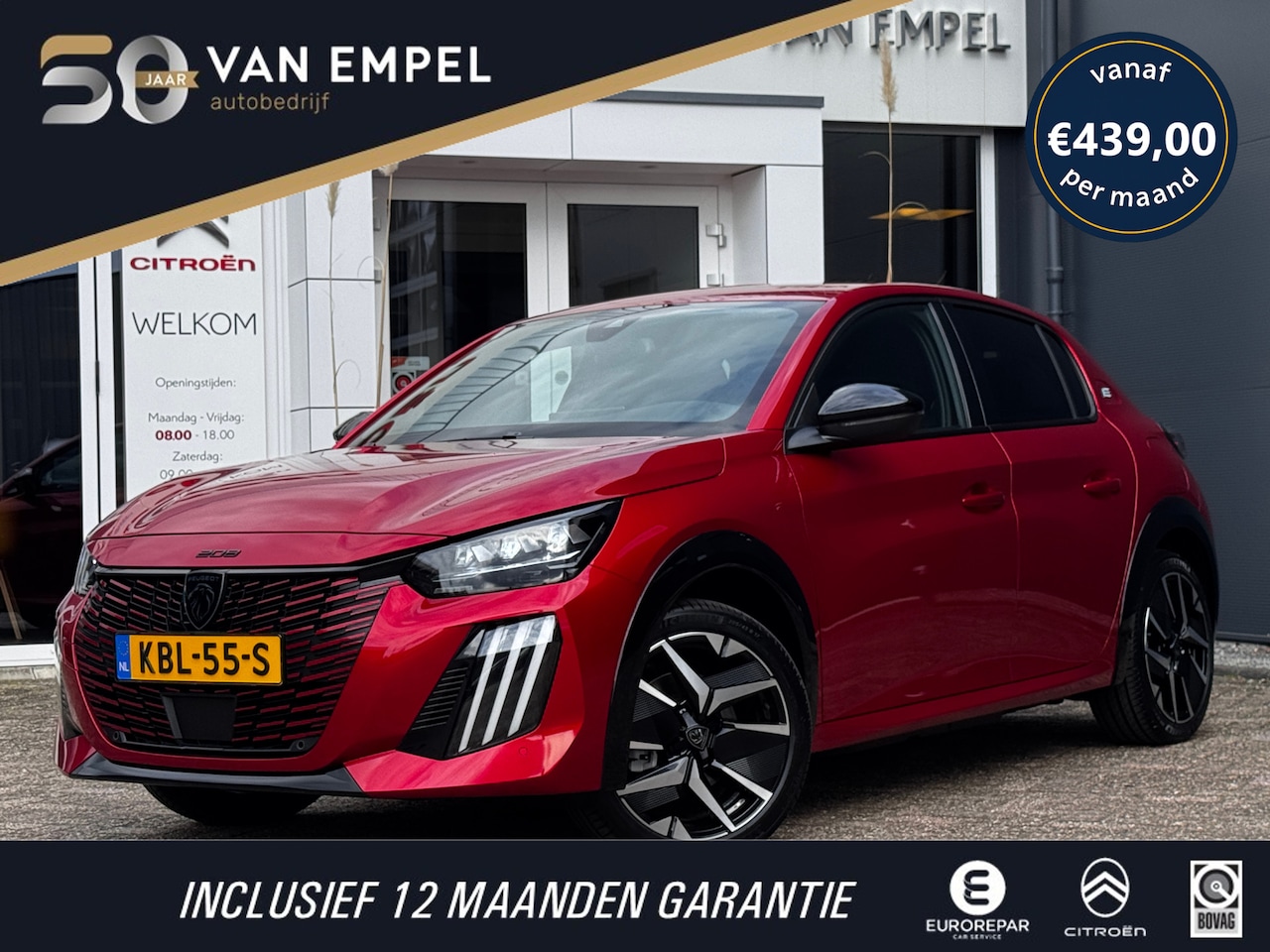 Peugeot e-208 - EV GT 51 kWh | Nieuwe Auto | Camera | Navigatie By App | LED | - AutoWereld.nl