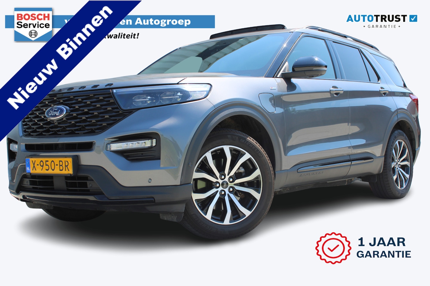 Ford Explorer - 3.0 V6 EcoBoost PHEV ST-Line | Incl. 12 maanden garantie | 7-persoons | Trekhaak | Stoel/s - AutoWereld.nl