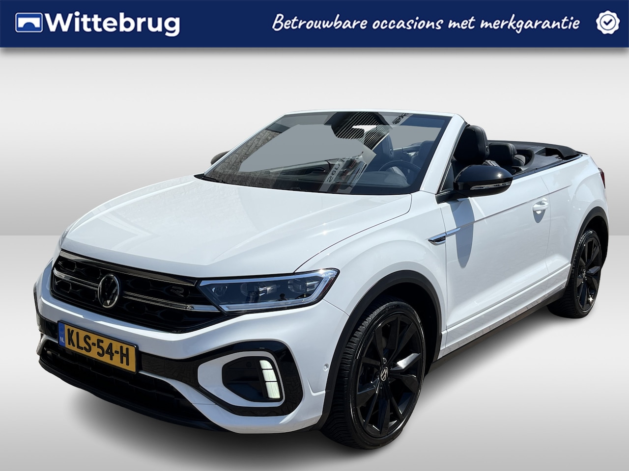 Volkswagen T-Roc Cabrio - 1.5 TSI R-Line / AUTOMAAT/ BLACK STYLE/ CAMERA/ PARK. SENSOREN/ IQ. LIGHT/ APP CONNECT/ AD - AutoWereld.nl