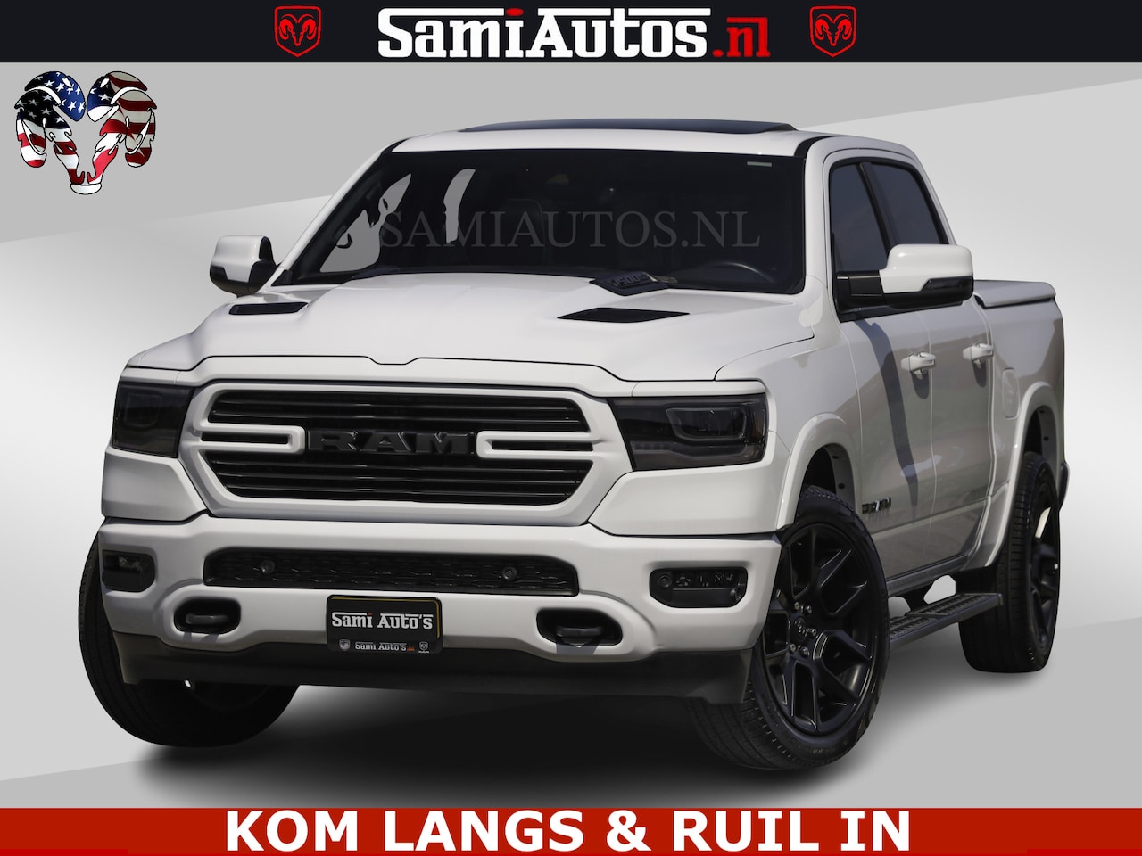 Dodge Ram Pick Up - SPORT V8 5.7 402PK | Krachtige Hemi | Panorama Dak | 12' Scherm Comfortabele Dubbele Cabin - AutoWereld.nl