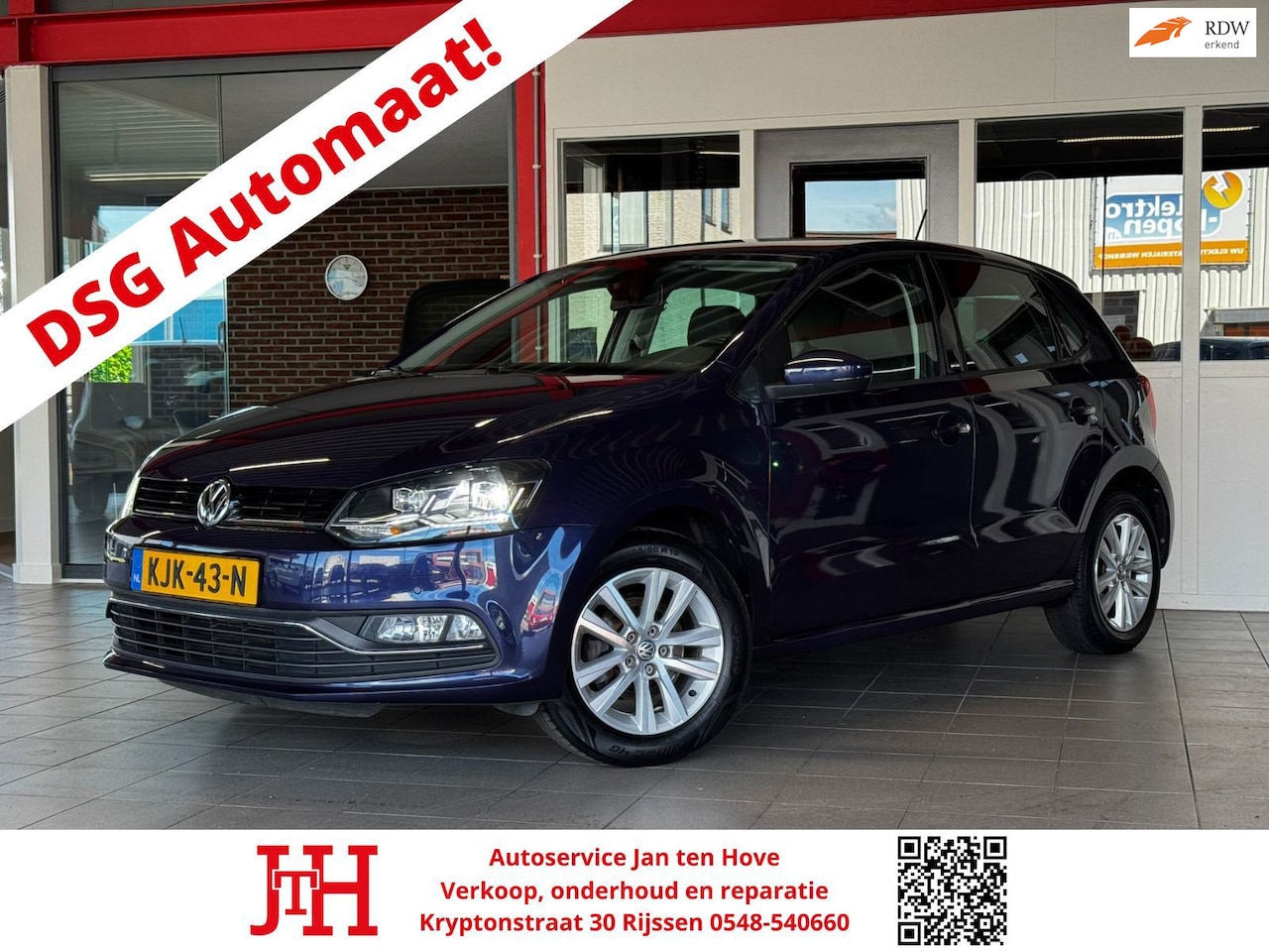 Volkswagen Polo - 1.2 TSI Allstar*Automaat*Navi*Led*Stoelverwarming*PDC V+A*Clima - AutoWereld.nl