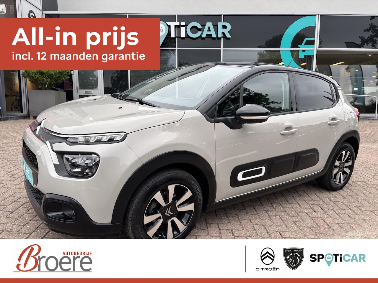Citroën C3 - 1.2 83pk Shine Navigatie via Apple Carplay of Android Auto - AutoWereld.nl