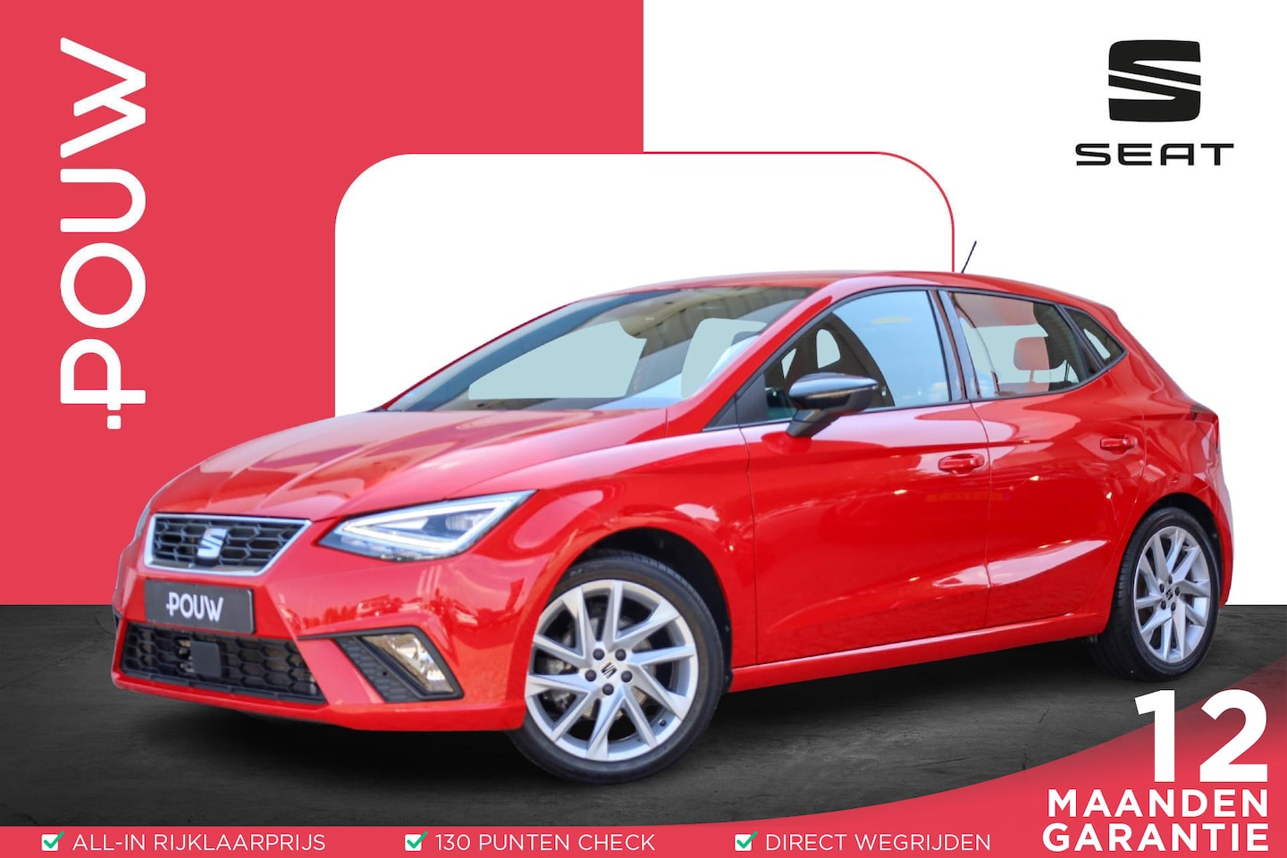 SEAT Ibiza - 1.0 EcoTSI FR Plus LM Velgen 17" | Apple Carplay/Android Auto | DAB - AutoWereld.nl