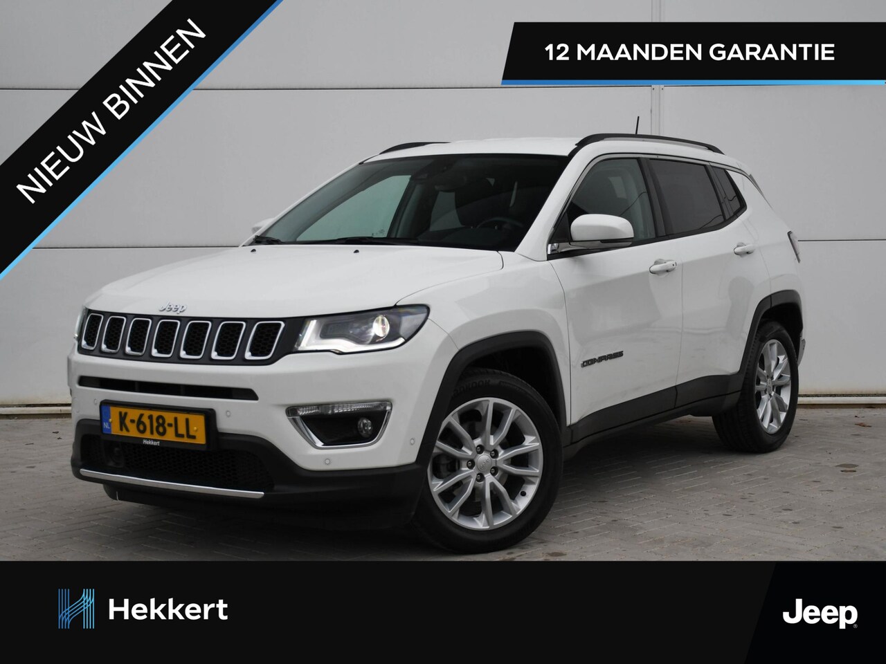 Jeep Compass - Limited 1.3T 130pk NAVI | CRUISE.C | CLIMA | KEYLESS | CAMERA | HALF-LEDER - AutoWereld.nl