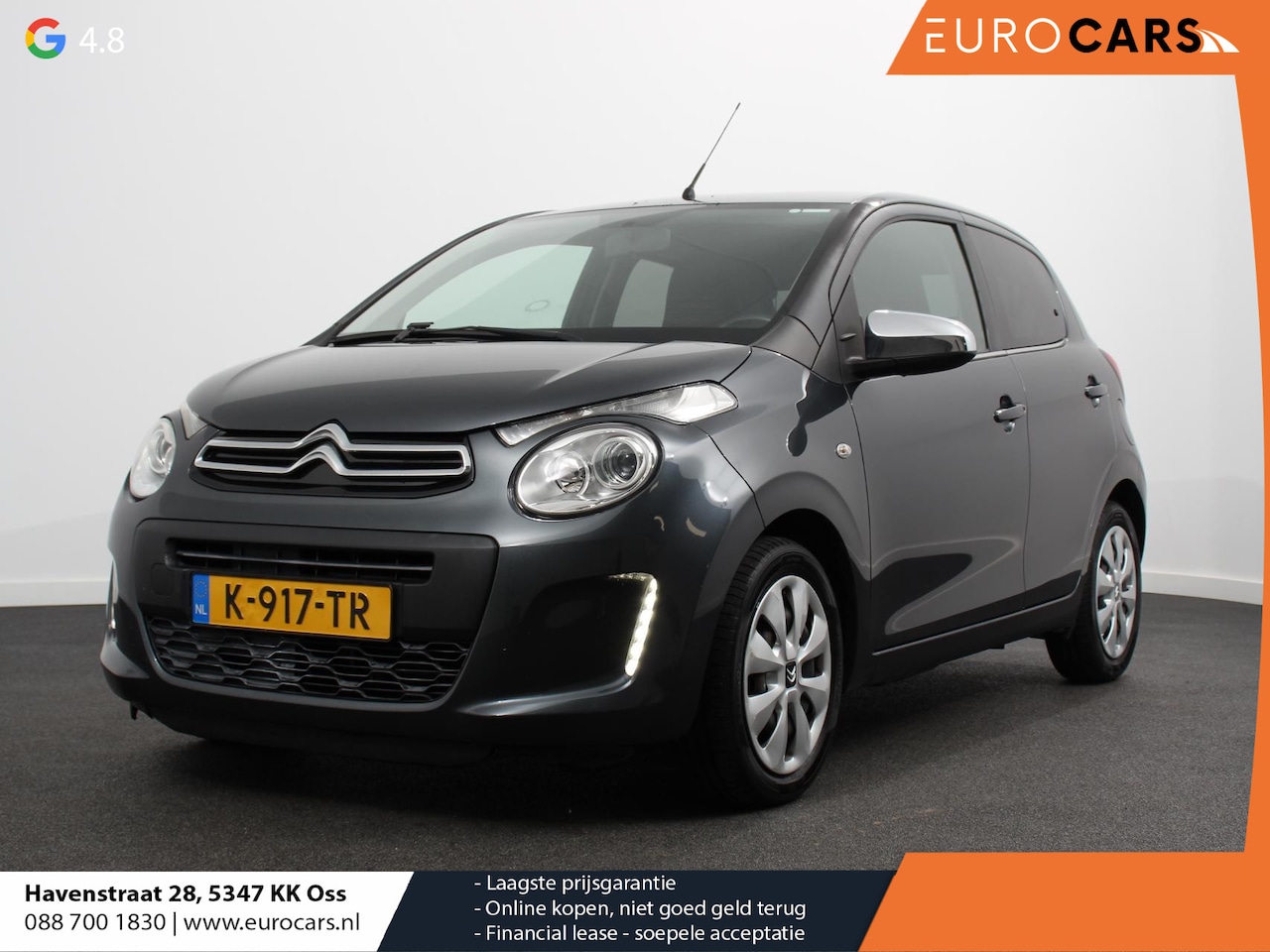 Citroën C1 - 1.0 VTi Feel Pack comfort Airco Bluetooth Extra getint glas Led 5 deurs - AutoWereld.nl
