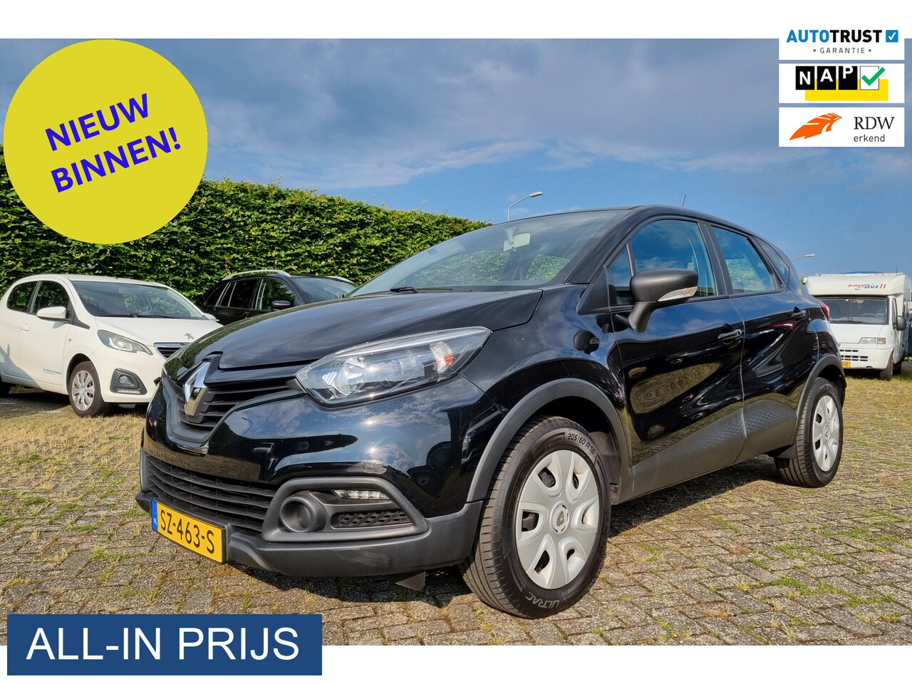 Renault Captur - 0.9 TCe Authentique ✅LAGE KILOMETERS! ✅TREKHAAK - AutoWereld.nl