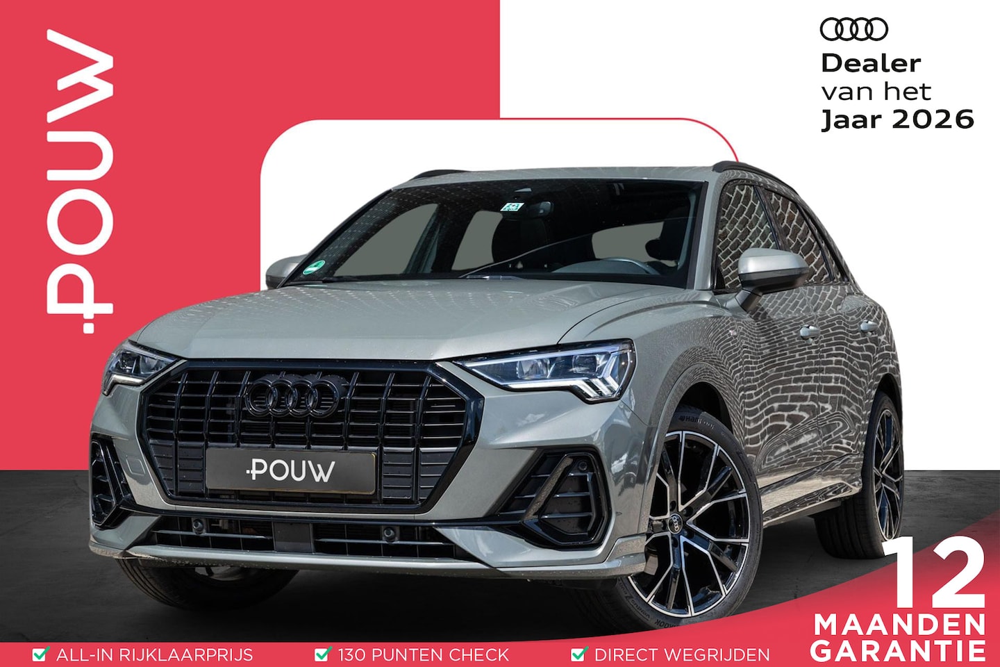 Audi Q3 - 35 TFSI 150pk S-tronic S edition | Panoramadak | Zwart optiek | Wegkl. trekhaak | Achterui - AutoWereld.nl