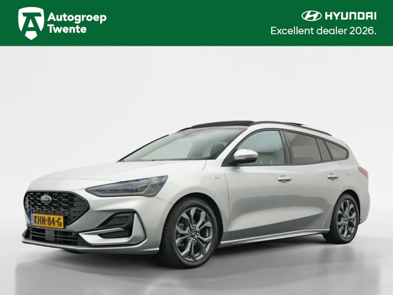 Ford Focus Wagon - 1.0 EcoBoost Hybrid ST Line X | Navi | Trekhaak | Panodak | All- - AutoWereld.nl