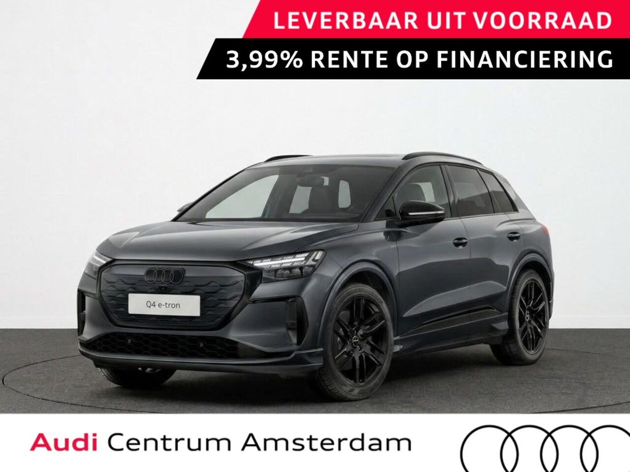 Audi Q4 e-tron - S edition Quattro 82KWh 340 pk | Techniekpakket Pro | elektrische stoelen | Glazen panoram - AutoWereld.nl