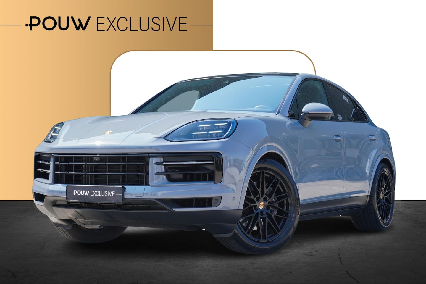 Porsche Cayenne Coupé - 3.0 E-Hybrid 470pk Sport Chrono | Luchtvering | Sportuitlaat | Articgrijs | 21 inch | LED - AutoWereld.nl