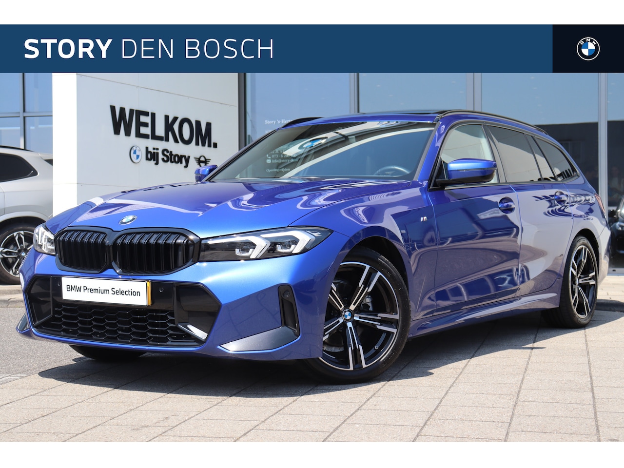 BMW 3-serie Touring - 318i M Sport Automaat / Panoramadak / Trekhaak / Sportstoelen / Comfort Access / Parking A - AutoWereld.nl