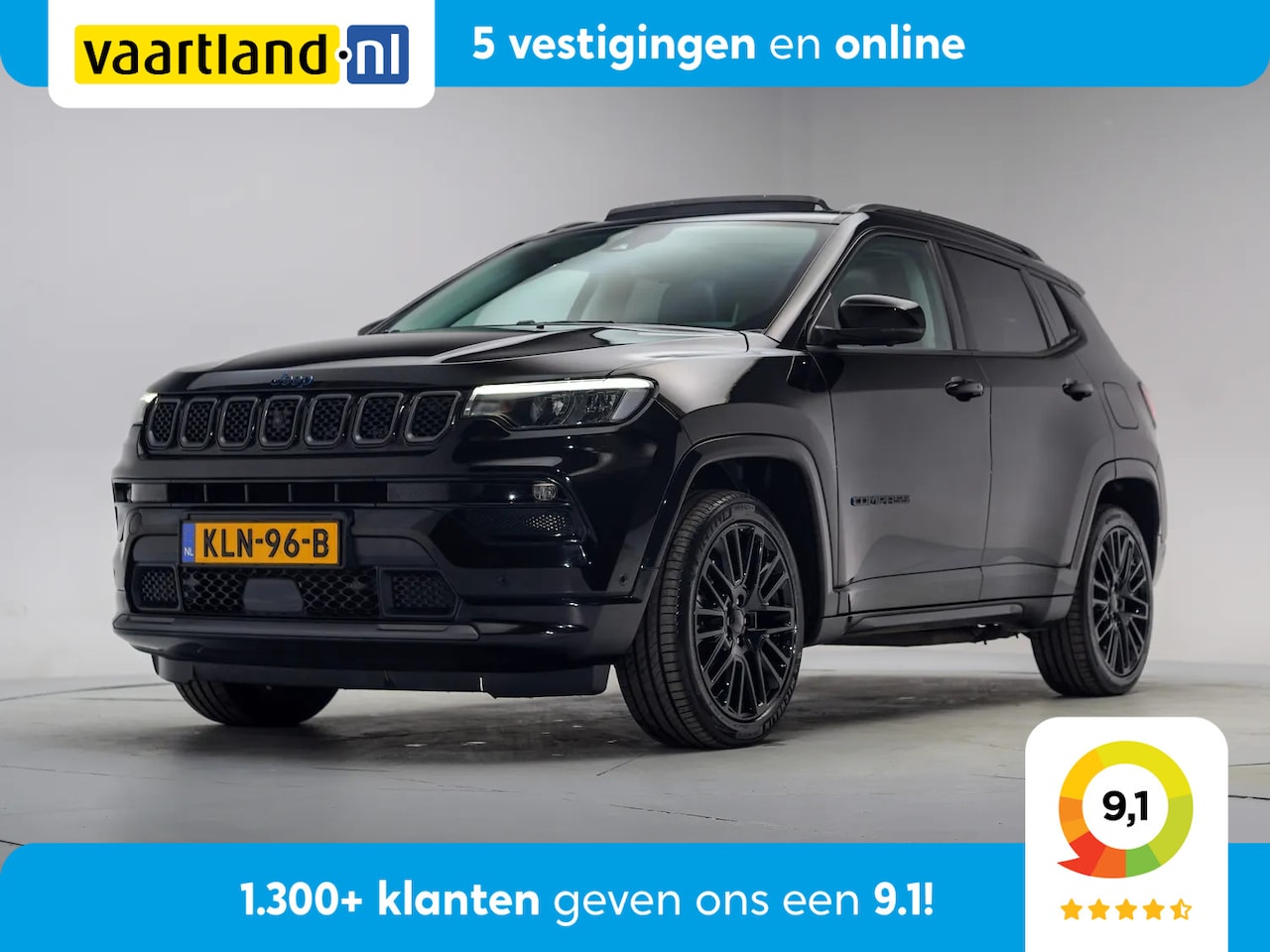 Jeep Compass - 4xe 240 Plug-in Hybrid Electric S Aut. [ Panoramadak Stoelkoeling/ventilatie Adapt.cruise - AutoWereld.nl