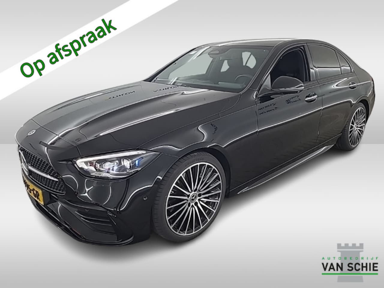 Mercedes-Benz C-klasse - 180 AMG Line 1e-Eig. & Dealer-Onderh. BOVAG-Garantie. NL-Auto. - AutoWereld.nl