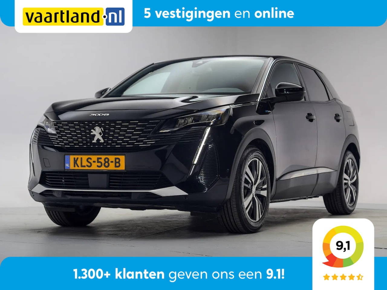 Peugeot 3008 - 1.6 HYbrid 225 Allure Pack Aut. [ Navi Camera Half-Leder i-Cockpit ] - AutoWereld.nl