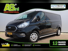 Ford Transit Custom - 300 2.0 TDCI L2H1 Limited DC 170PK Automaat Trekhaak Sidebars Navigatie Achteruitrijcamera