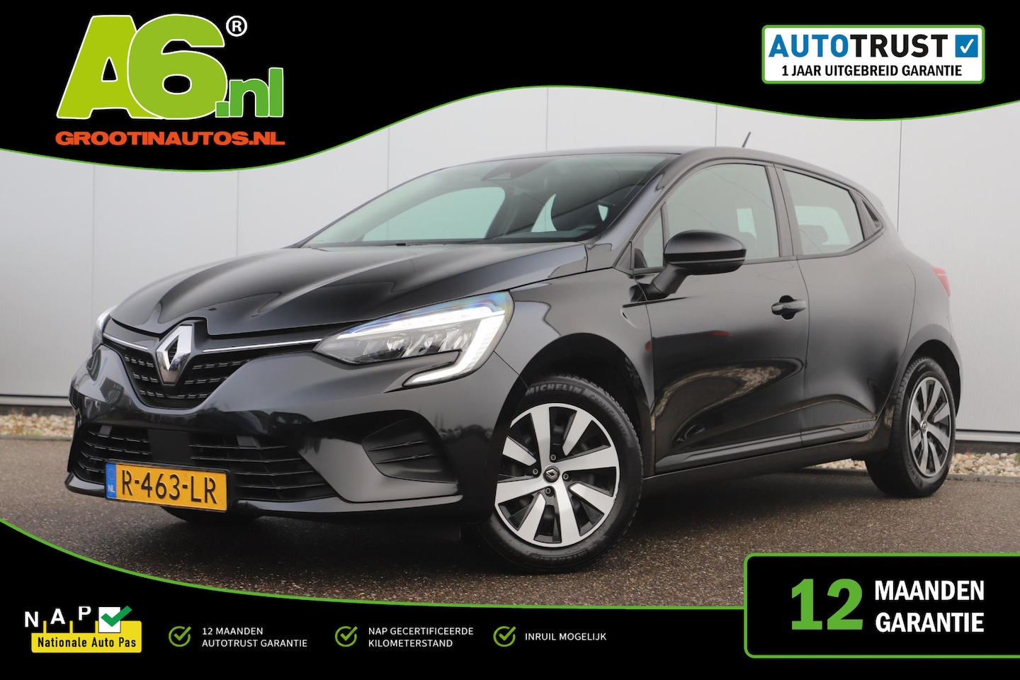 Renault Clio - 1.0 TCe 90 Equilibre 6-Bak Navigatie Carplay Android Airco Cruise Control Rijstrooksensor - AutoWereld.nl