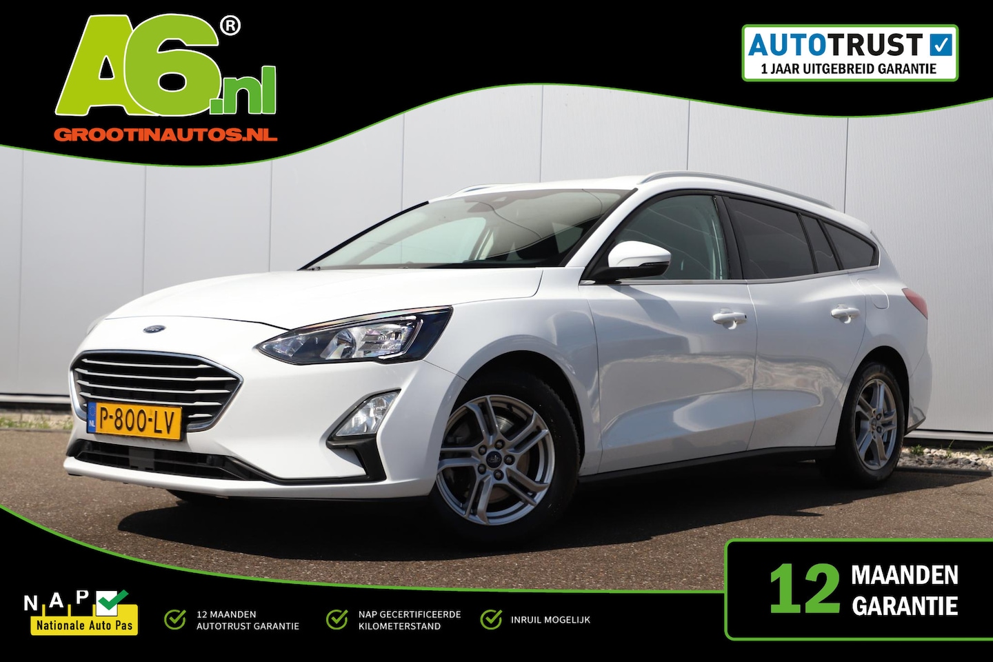 Ford Focus Wagon - 1.5 EcoBlue Trend Edition Business Trekhaak Navigatie Carplay Android Airco Cruise Control - AutoWereld.nl