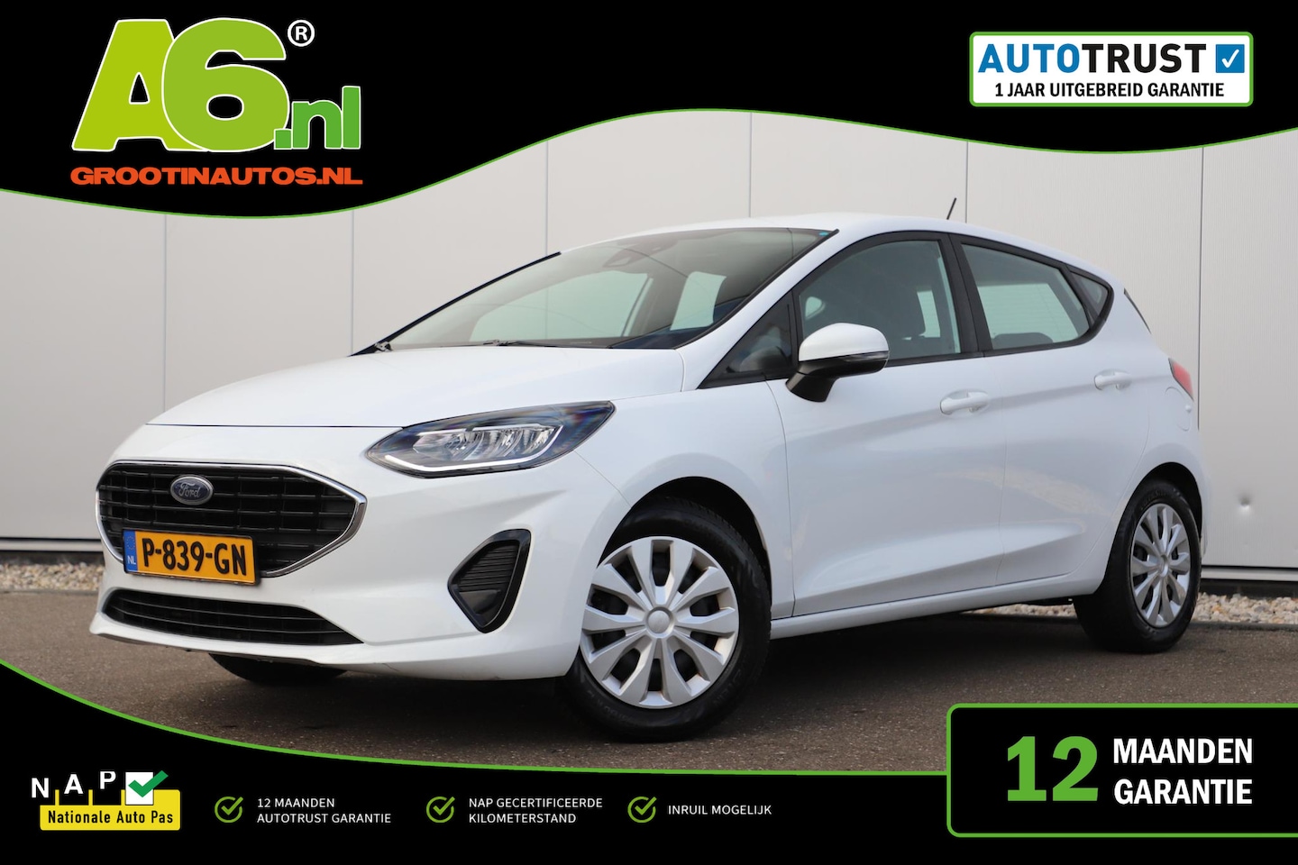 Ford Fiesta - 1.0 EcoBoost Connected 101PK Trekhaak Navigatie Airco Cruise Control Carplay Android LED - AutoWereld.nl
