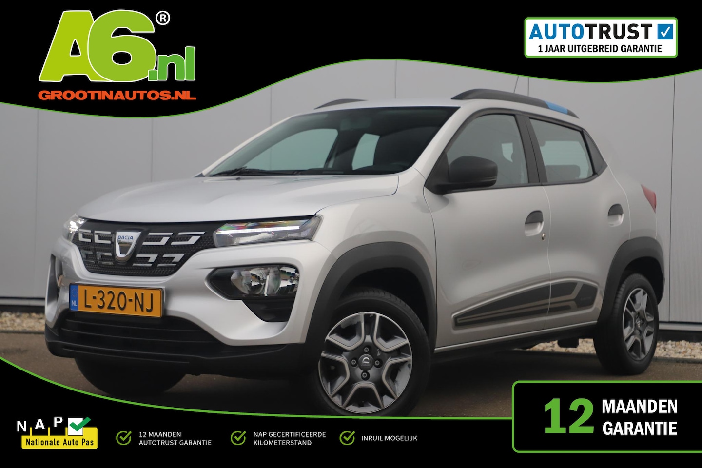 Dacia Spring - Business 27 kWh Automaat Leder Navigatie Camera Airco Cruise Limiter 14 inch LMV Elektrisc - AutoWereld.nl