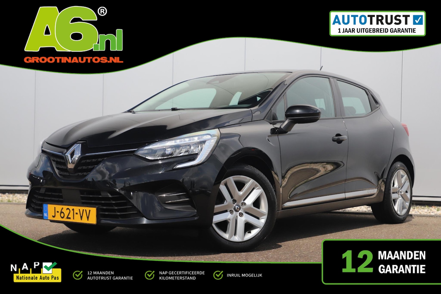 Renault Clio - 1.0 TCe Bi-Fuel Zen 101PK LPG-G3 Navigatie Carplay Android Airco Cruise Control LED Parkee - AutoWereld.nl