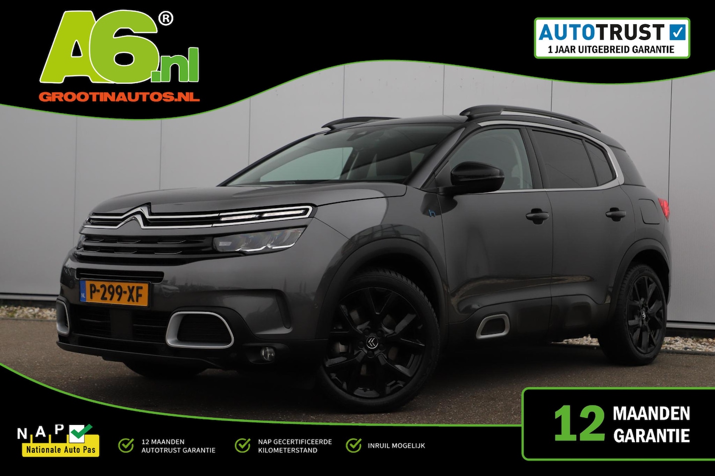Citroën C5 Aircross - 1.6 Plug-in Hybrid 225 Business Plus Automaat 19 inch LMV Half Leder Navigatie Achteruitri - AutoWereld.nl