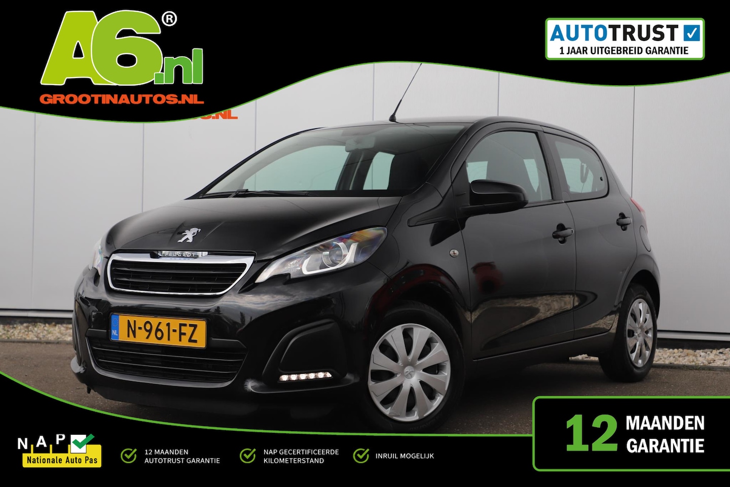 Peugeot 108 - 1.0 e-VTi Active Radio Bluetooth Airco Elektrische Ramen CV LED - AutoWereld.nl
