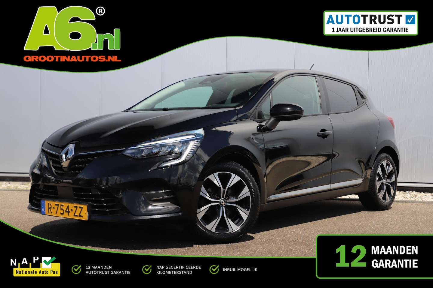 Renault Clio - 1.0 TCe 90 Evolution 16 inch LMV Navigatie Carplay Android Climate Cruise Control Parkeers - AutoWereld.nl