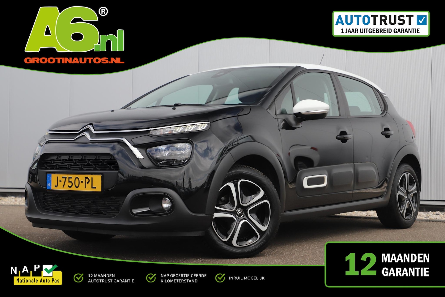Citroën C3 - 1.2 PureTech Feel NIEUWE DB RIEM Navigatie Carplay Android Clima Cruise Rijstrooksensor Pa - AutoWereld.nl