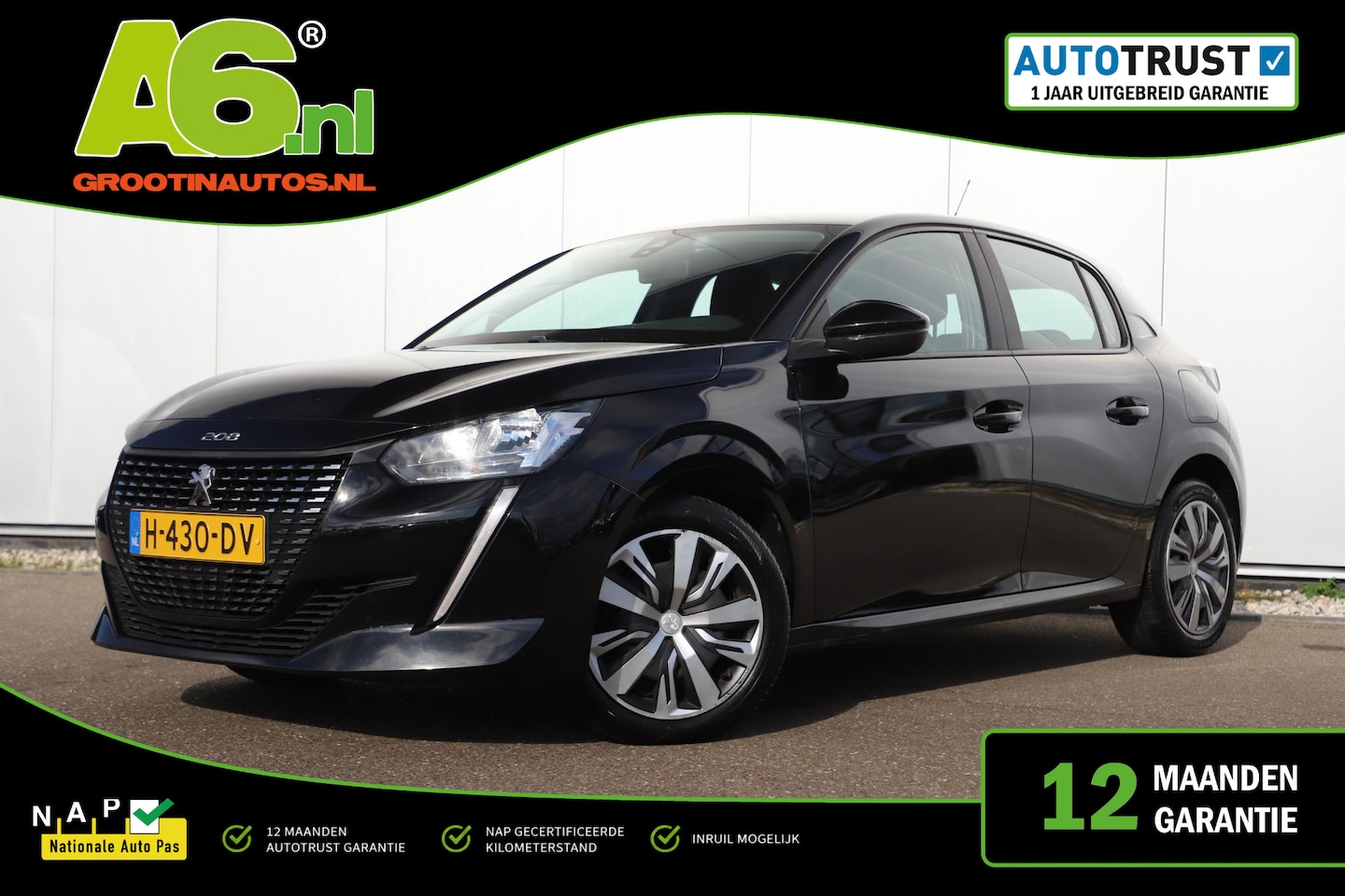 Peugeot 208 - 1.2 PureTech Active 102PK Navigatie Carplay Android Airco Cruise Control Parkeersensor - AutoWereld.nl