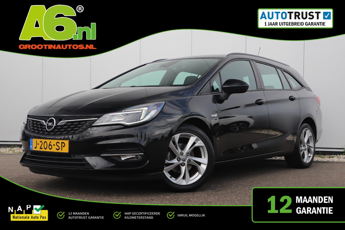 Opel Astra Sports Tourer - 1.2 Business Edition 131PK 17 inch LMV Navigatie Carplay Android Airco Cruise Control Park - AutoWereld.nl