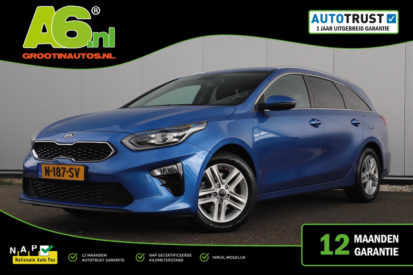 Kia Cee'd Sportswagon - Ceed 1.5 T-GDi DynamicLine 161PK Automaat Navigatie Achteruitrijcamera Carplay Android Cli - AutoWereld.nl