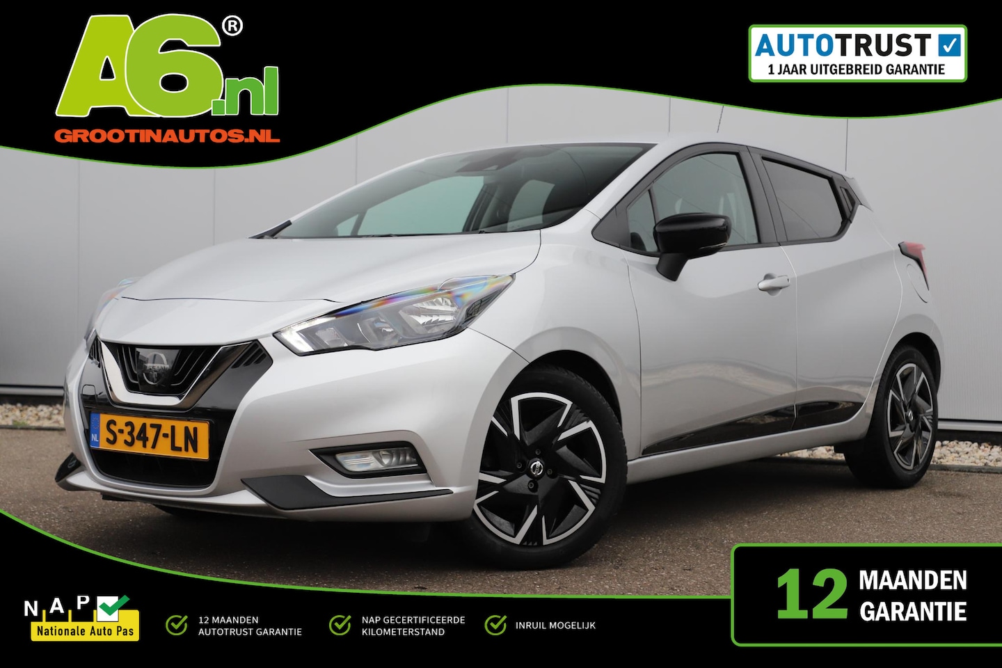 Nissan Micra - 1.0 IG-T N-Design Navigatie Carplay Android Airco Cruise Control Parkeersensor All-season - AutoWereld.nl