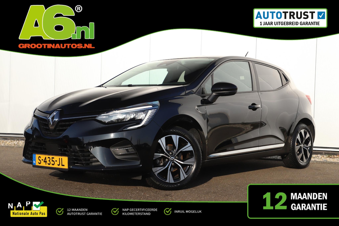 Renault Clio - 1.0 TCe 90 Evolution 16 inch LMV Navigatie Carplay Android Airco Cruise Control Rijstrooks - AutoWereld.nl