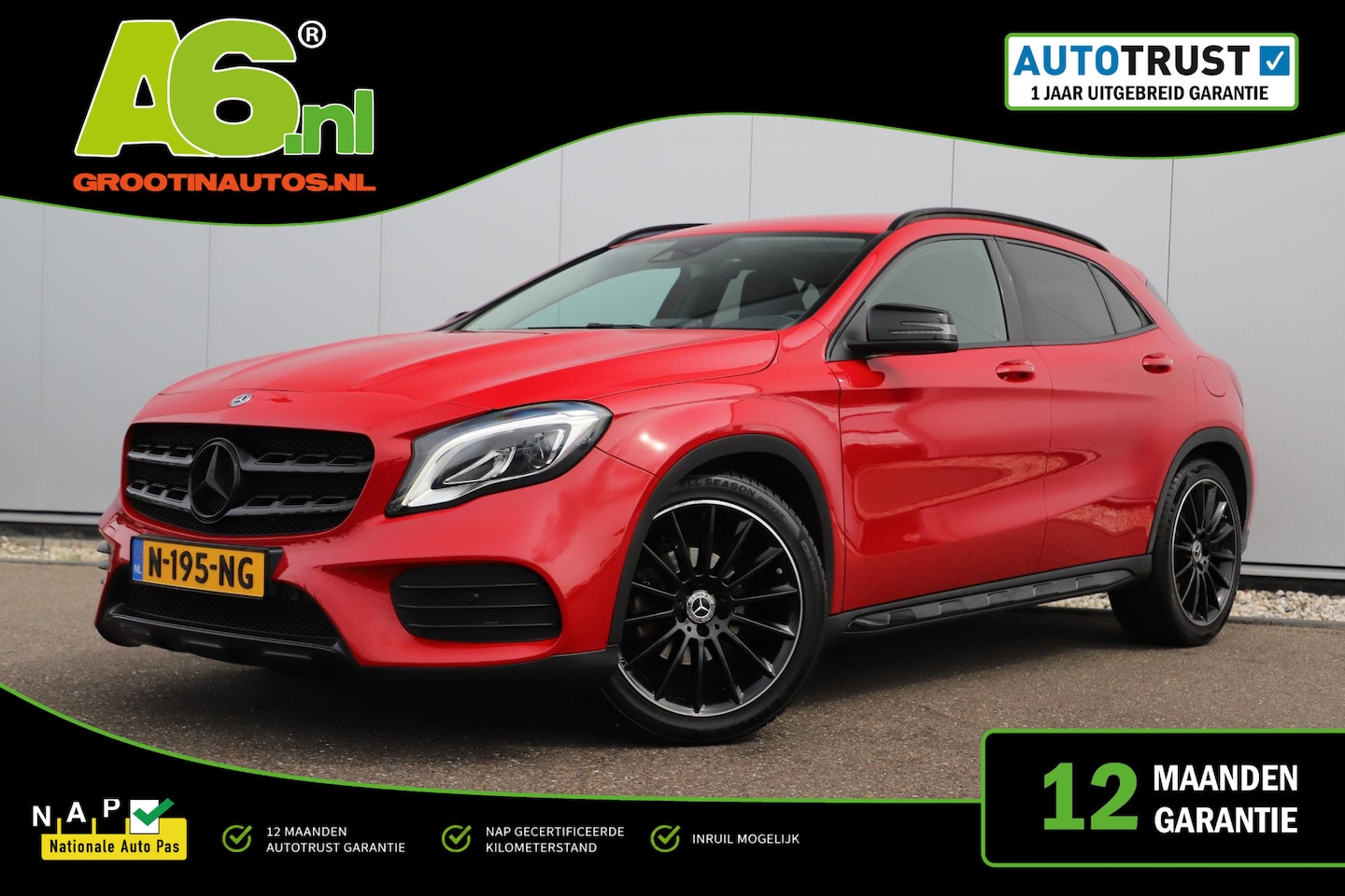 Mercedes-Benz GLA-Klasse - 200 Premium Plus AMG Automaat 19 inch LM Leder Sportstoelen Navigatie Clima Cruise Carplay - AutoWereld.nl