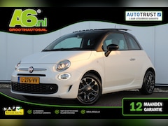 Fiat 500 - 1.0 Hybrid Hey Google Schuifdak 15 inch LMV Half Leder Carplay Navigatie Airco Cruise Cont
