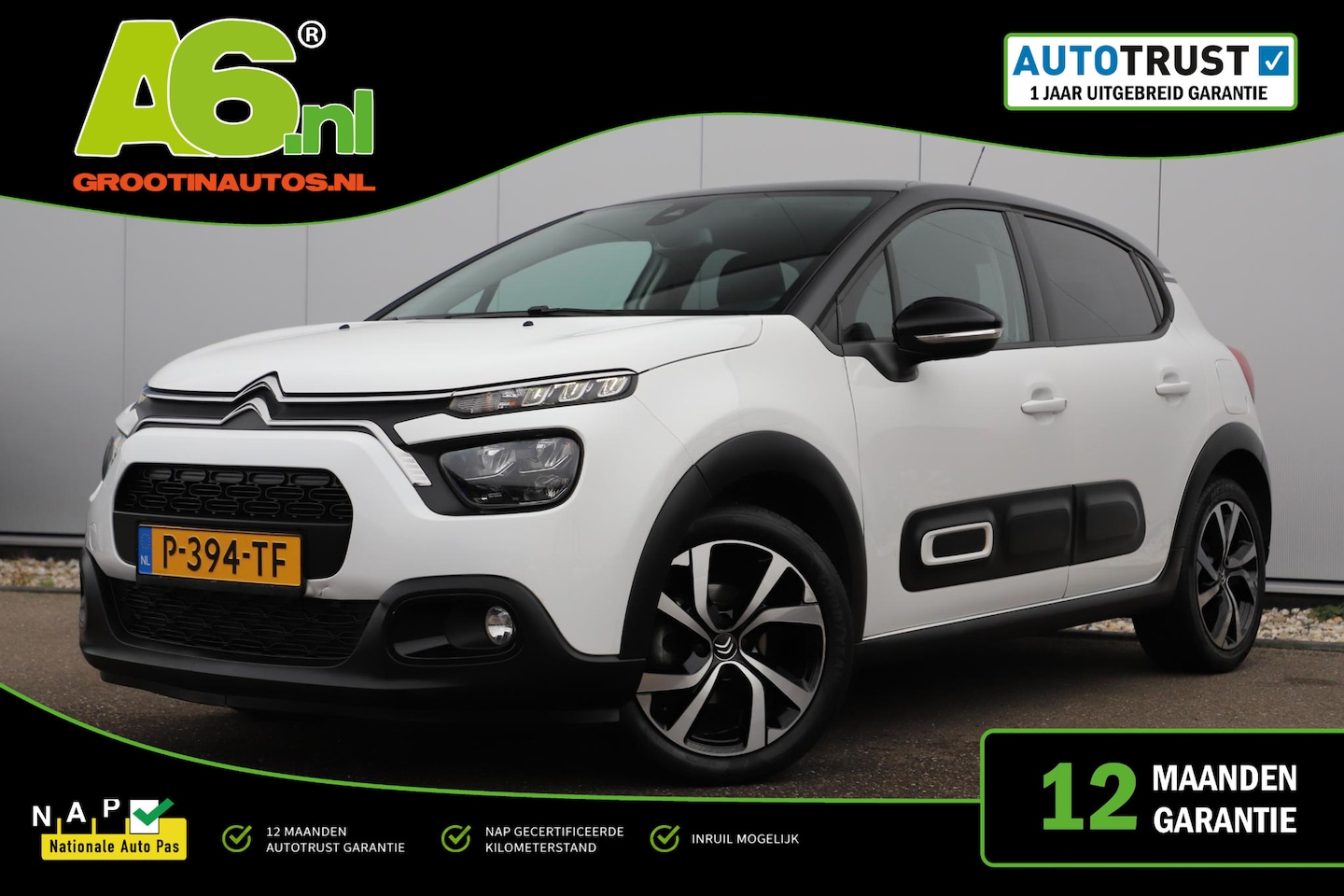 Citroën C3 - 1.2 PureTech Shine Navigatie Achteruitrijcamera 17 inch LMV Carplay Android Climate Cruise - AutoWereld.nl