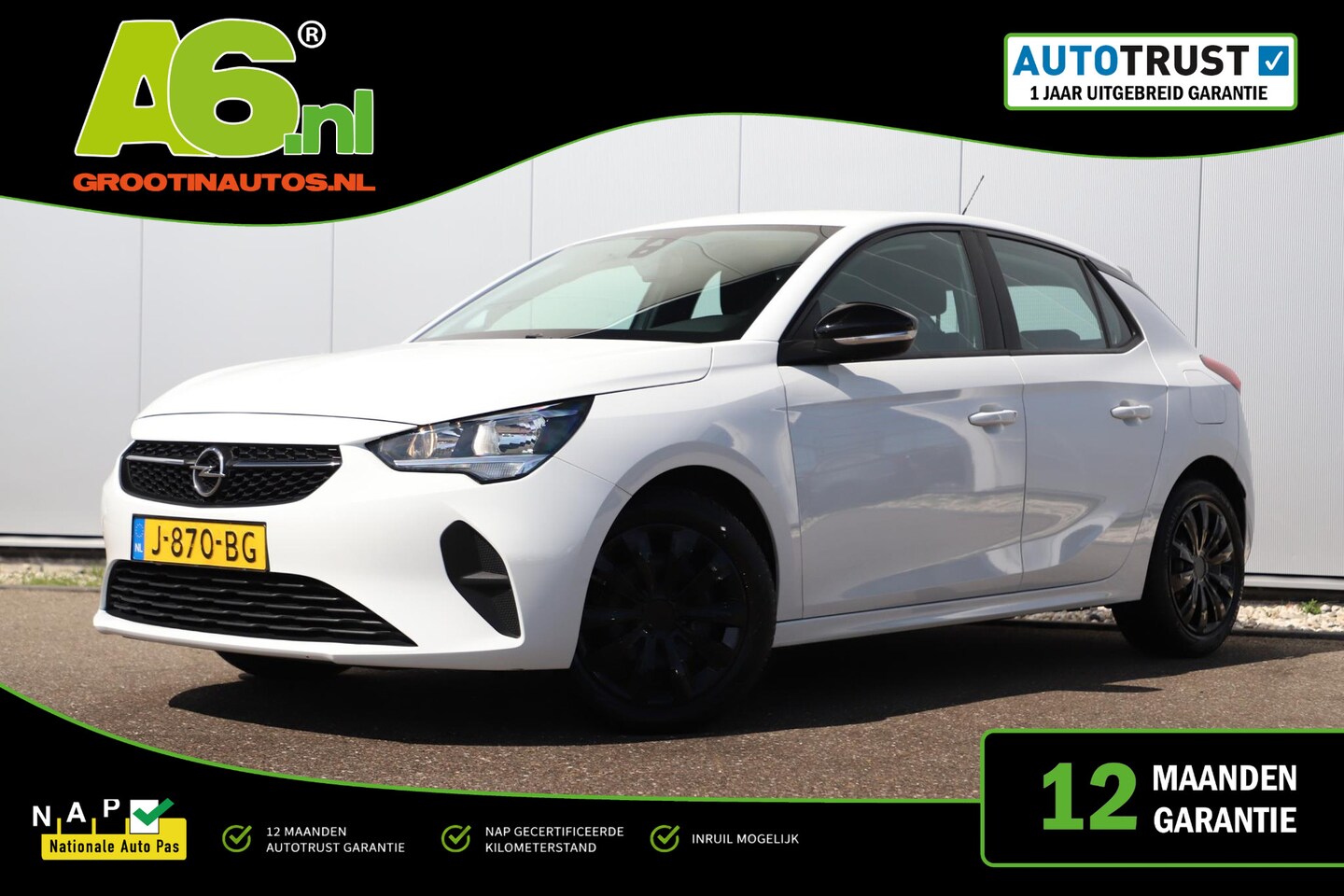 Opel Corsa - 1.2 Edition 102PK DB Riem is v.v. Navigatie Carplay Android Airco Cruise Control Parkeerse - AutoWereld.nl