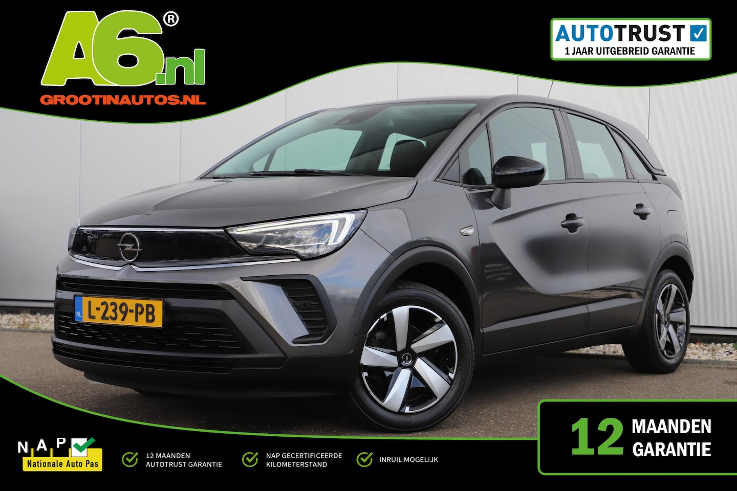 Opel Crossland - 1.2 Turbo Edition | NIEUW MODEL | Navigatie Achteruitrijcamera Airco Cruise Control Carpla - AutoWereld.nl