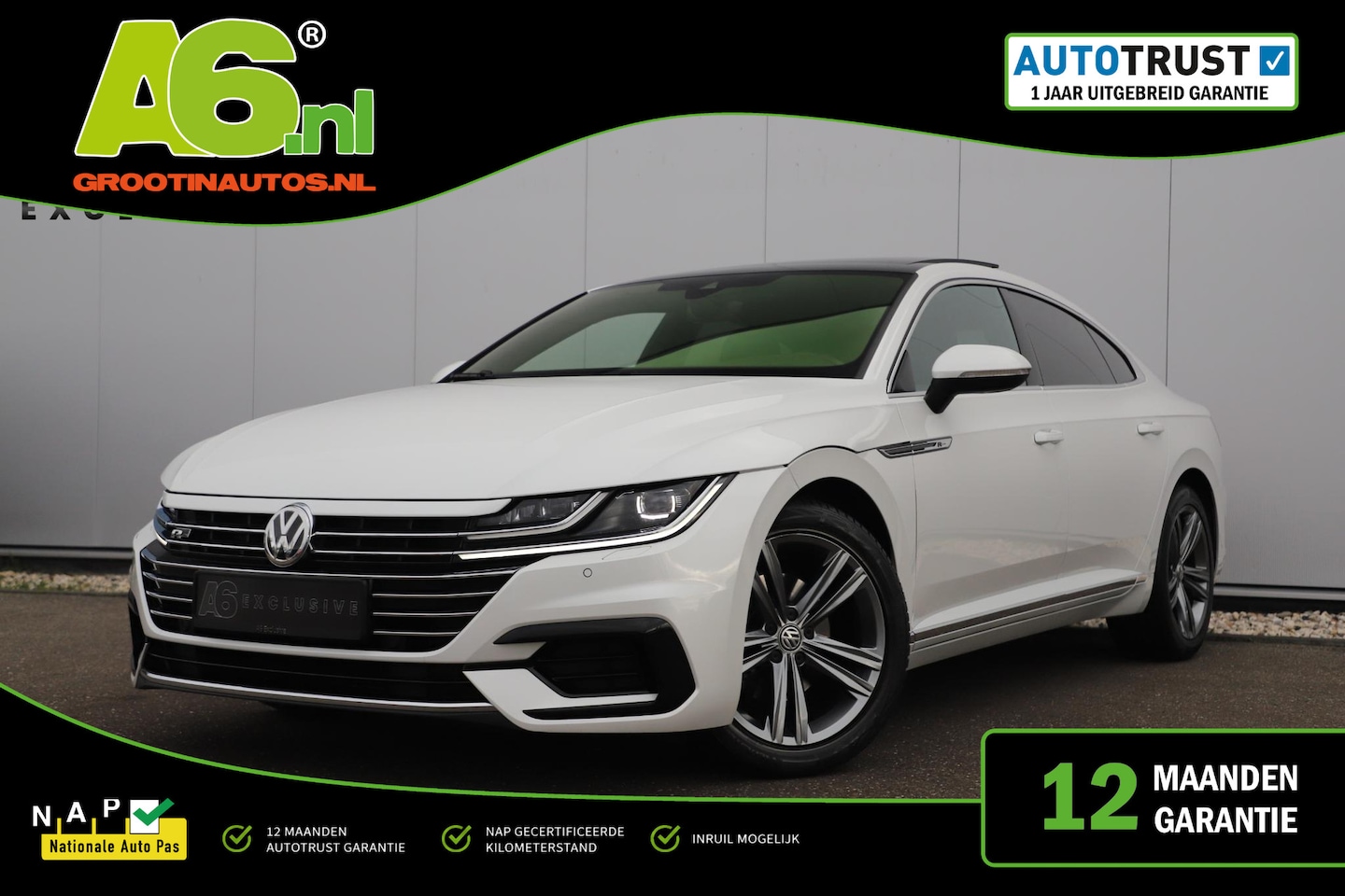Volkswagen Arteon - 1.5 TSI Business R 150PK DSG Automaat Virtual Panoramadak Keyless Navigatie Adaptive Cruis - AutoWereld.nl