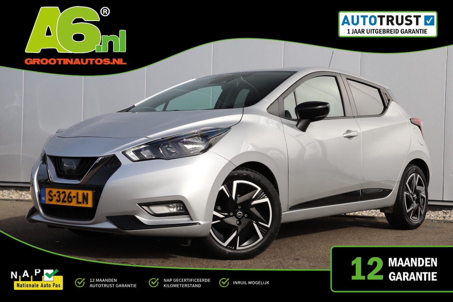Nissan Micra - 1.0 IG-T N-Design Navigatie Carplay Android Airco Cruise Control Parkeersensor All-season - AutoWereld.nl