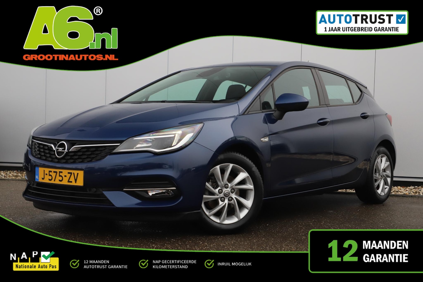 Opel Astra - 1.2 Edition Navigatie Airco Cruise Control Carplay Android LED - AutoWereld.nl
