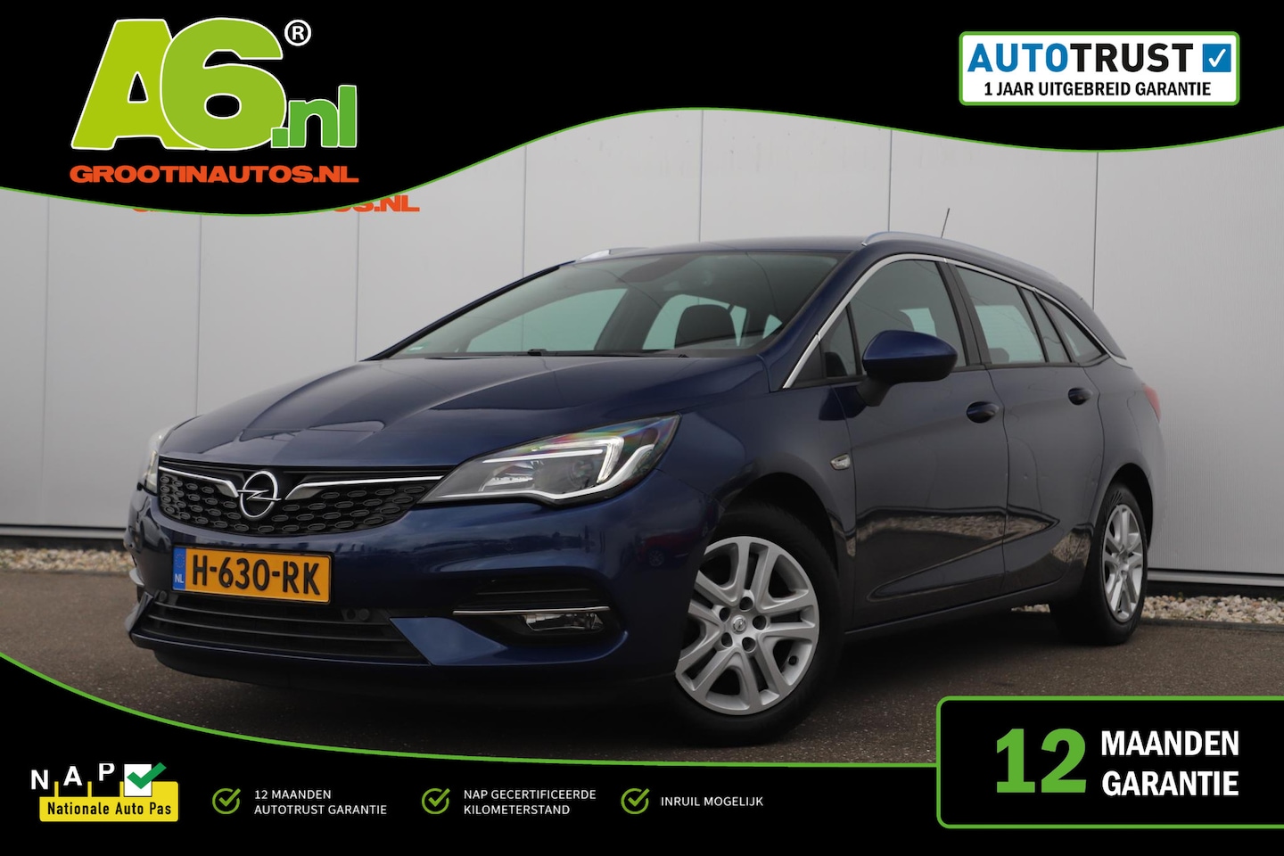 Opel Astra Sports Tourer - 1.2 Edition 110PK Navigatie Comfortstoelen Carplay Android Bluetooth Parkeersensor LED Air - AutoWereld.nl