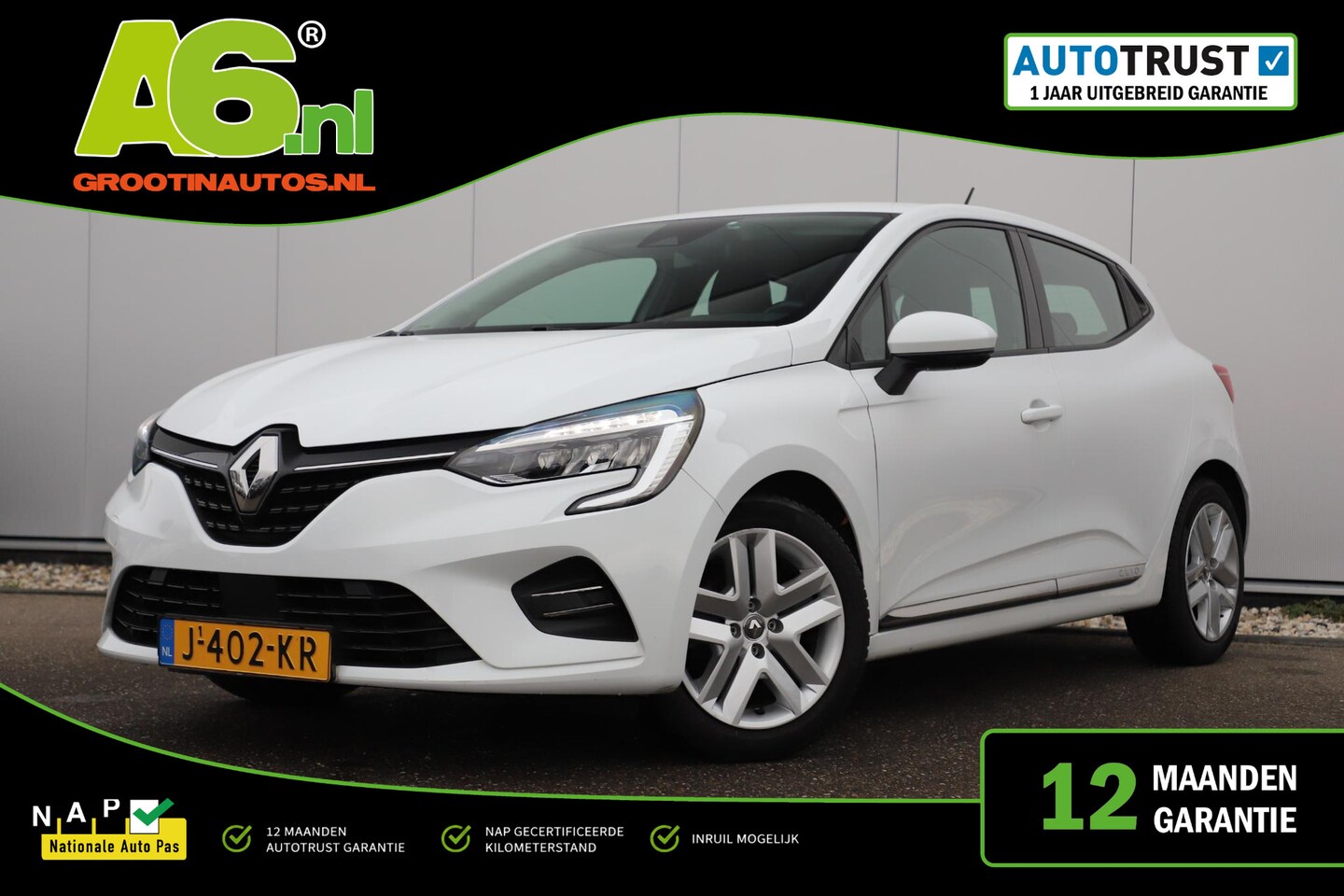 Renault Clio - 1.0 TCe Bi-Fuel Zen Navigatie Carplay Android Airco Cruise Control Rijstrooksensor Parkeer - AutoWereld.nl