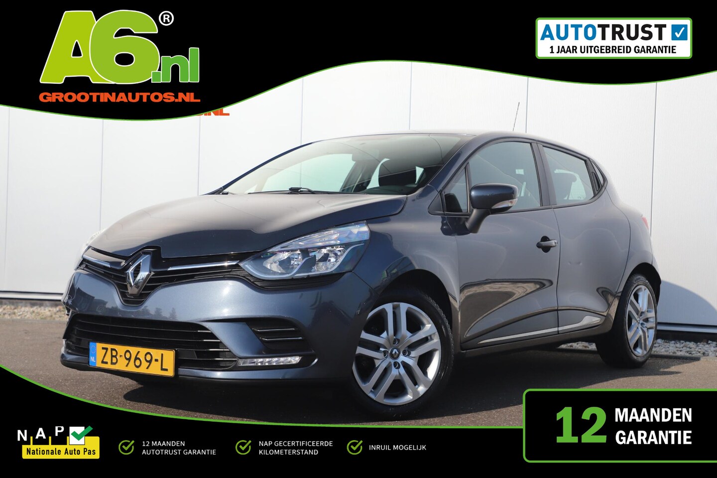 Renault Clio - 0.9 TCe Zen 90PK Navigatie Carplay Android Bluetooth Airco Cruise Parkeersensors - AutoWereld.nl
