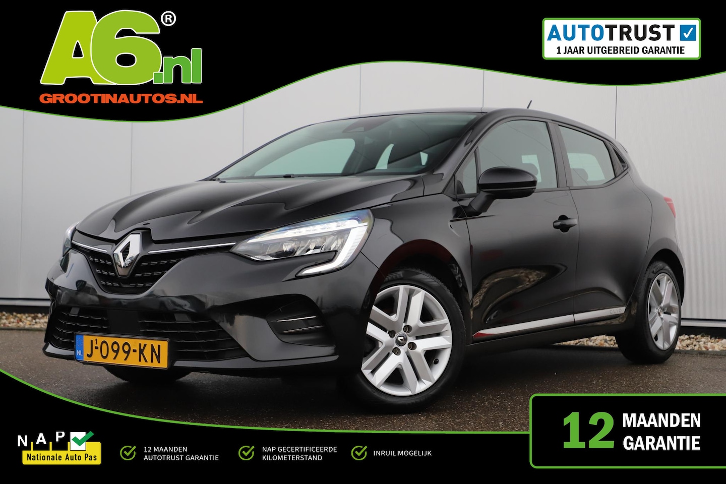 Renault Clio - 1.0 TCe Zen 101PK Navigatie Carplay Android Airco Cruise Control LED - AutoWereld.nl